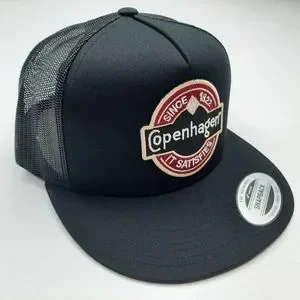 Copenhagen Chew Tobacco Chaw Snuff Dip Retro Vintage Style Patch Trucker Hat Cap Handmade | Accessories | Copenhagen Chew Tobacco Chaw Snuff  main image 3
